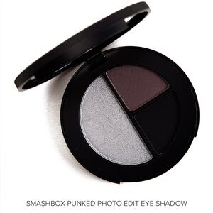 Smashbox Eye Shadow Trio - Silver, Black, Dark Plum Purple